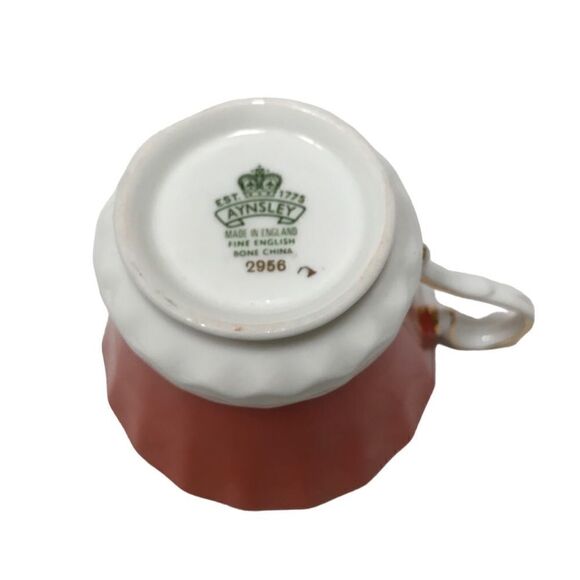 Ansley Floral Bone China Teacup and Saucer - Picture 10 of 11